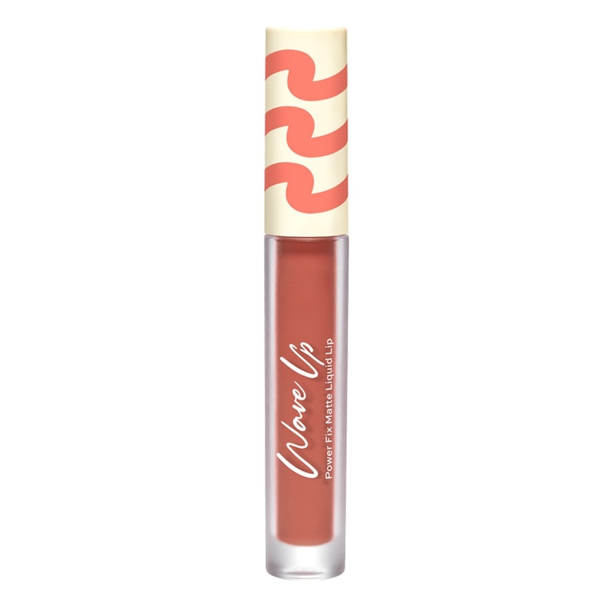 Cute Press Wave Up Power Fix Matte Liquid Lip 2.5g. OR01 Burnt Brick