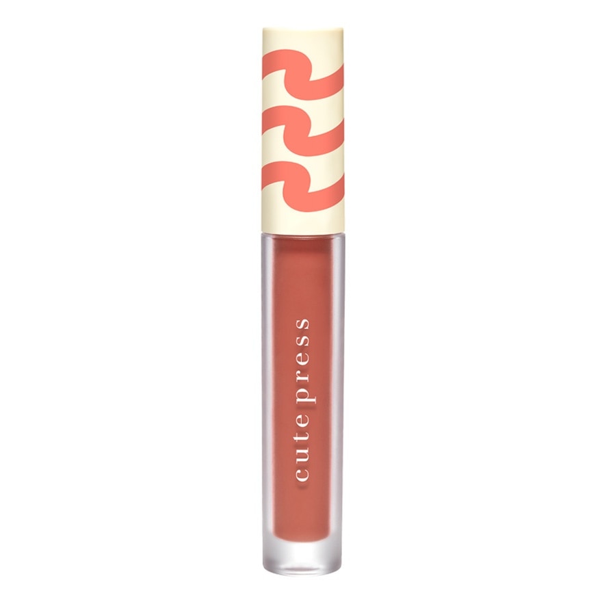 Cute Press Wave Up Power Fix Matte Liquid Lip 2.5g. OR01 Burnt Brick