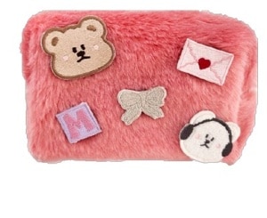 Premium Maybelline Fluffy Bag With Free Pins For Decoration 1 Pcs