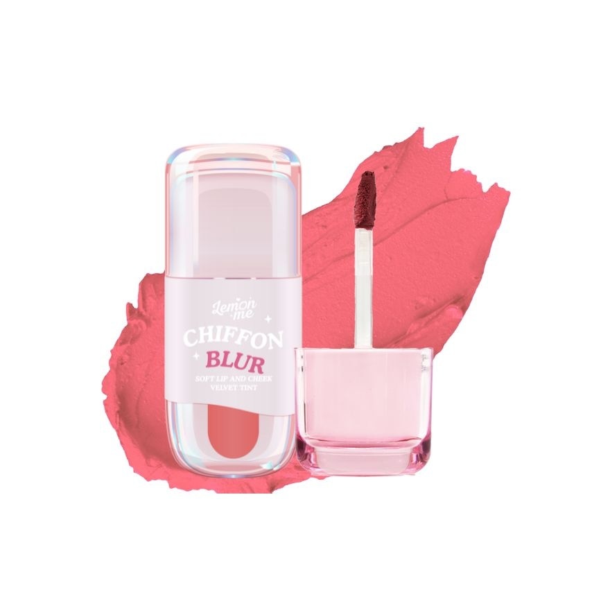 Lemon Me Chiffon Blur Soft Lip  Cheek Velvet Tint 2.6g. 01 Cutie Pie