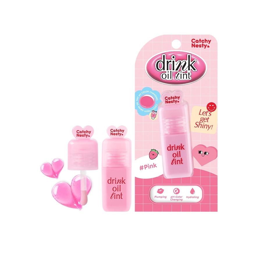 Catchy Nesty Drink Oil Tint 3.5g. Pink