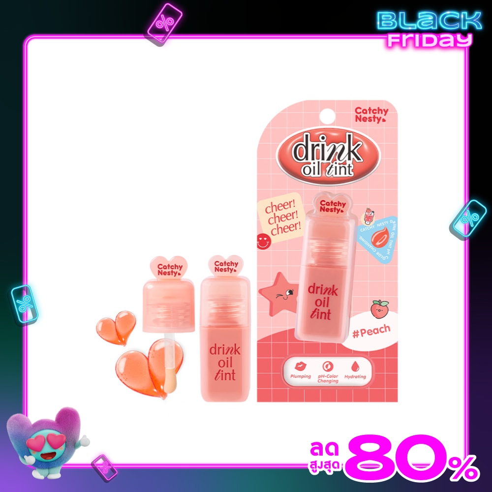 แคชชี่เนสตี้ ดริ๊งก์ออยล์ทินท์ 3.5ก. พีช