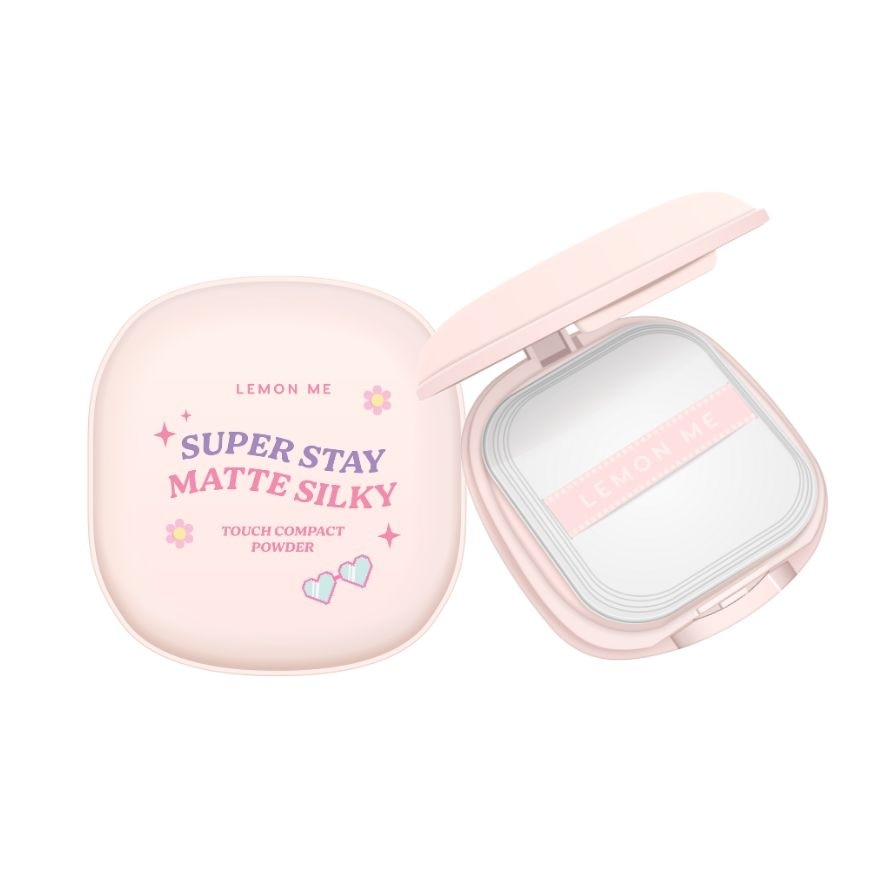 Lemon Me Super Stay Matte Silky Touch Compact Powder 9g. 02 Vanilla