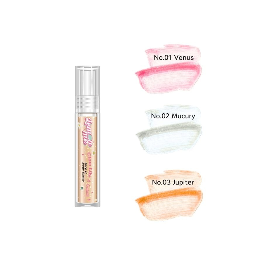 Lemon Me Glow Like A Galaxy Face Body Glitter 5g. 03 Jupiter