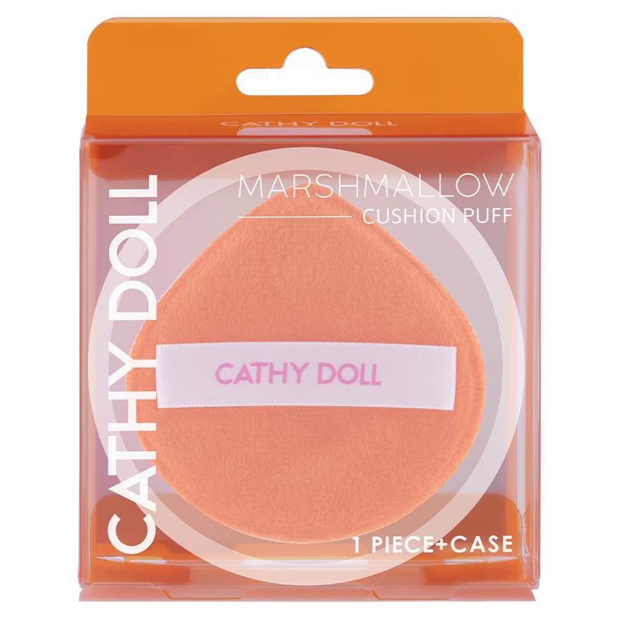 Cathy Doll Marshmallow Cushion Puff  Protection Case 1 PCS Orange