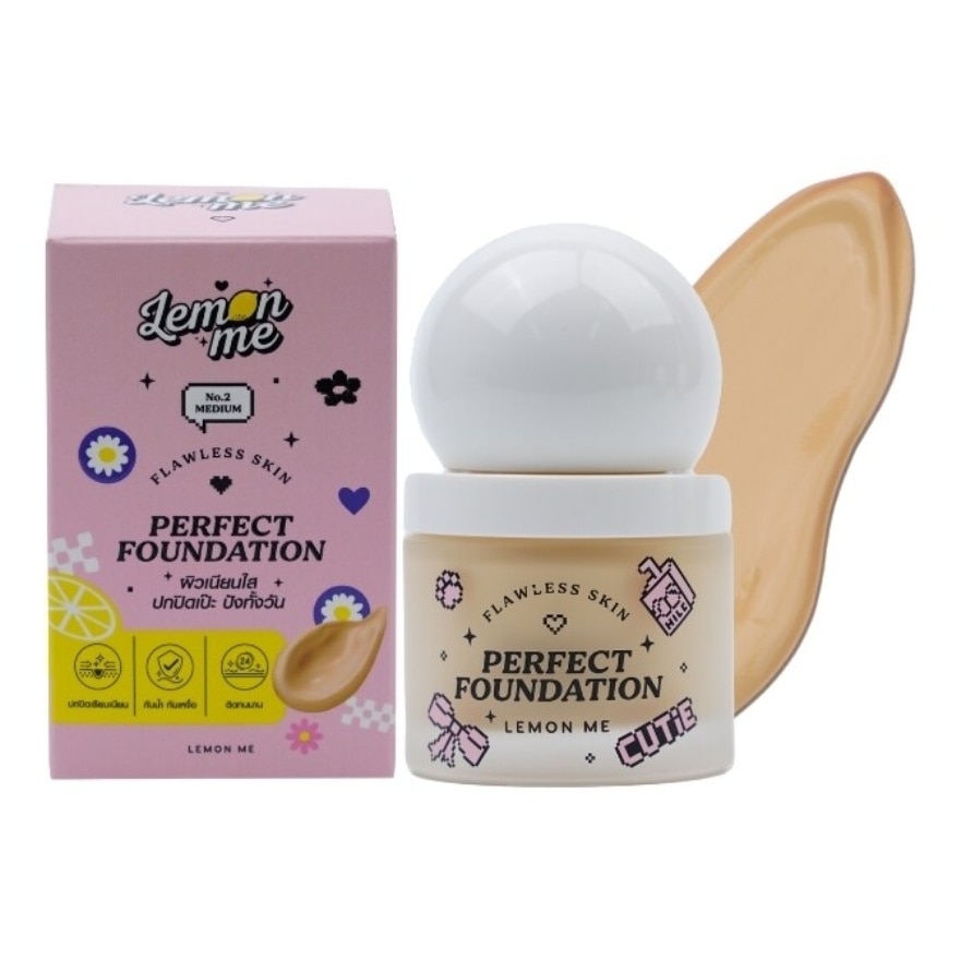 Lemon Me Flawless Skin Perfect Foundation 35g. 02 Medium