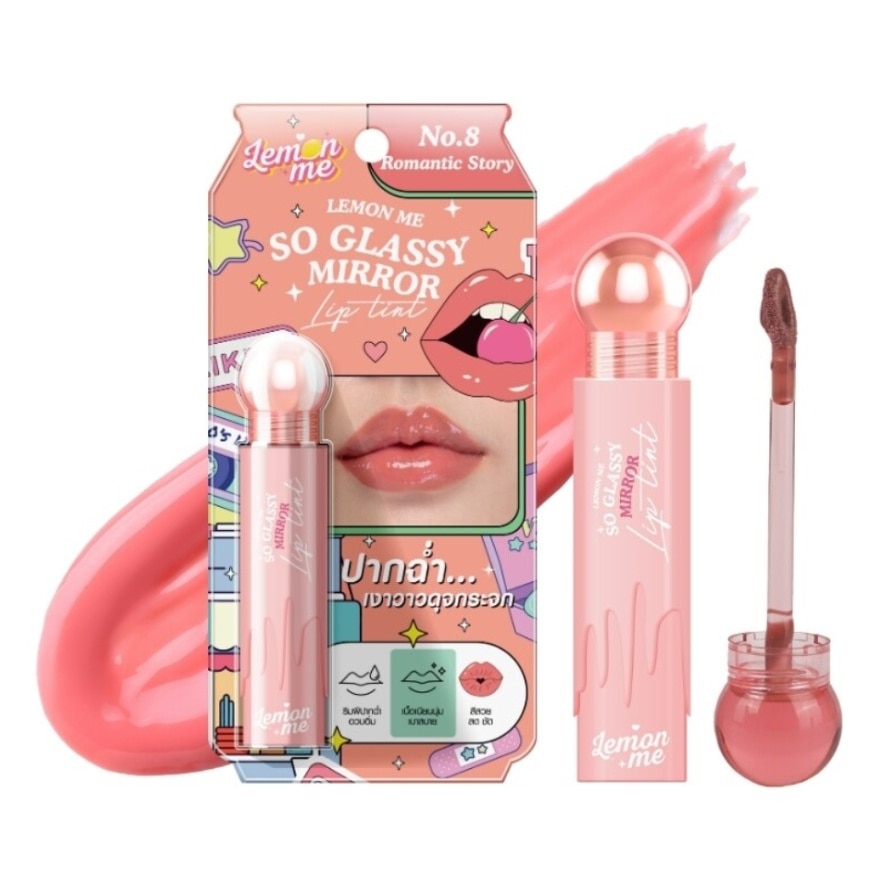 Lemon Me So Glassy Mirror Lip 3.2g. 08 Romantic Story
