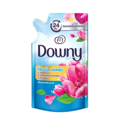 Downy ดาวน์นี่ ผลิตภัณฑ์ปรับผ้านุ่ม สูตรเข้มข้นพิเศษ กลิ่นหอมสดชื่นยามเช้า ถุงเติม 480 มล.