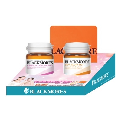 Blackmores แบลคมอร์ส แพ็คพิเศษ เรเดียนท์ นิวเยียร์ (มารีน คอลลาเจน 14 + ไบโอซีกลูต้า 15 เม็ด)