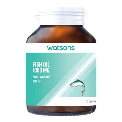 Watsons Fish Oil 1000 mg (Dietary Supplement Product) 60 Capsules ...