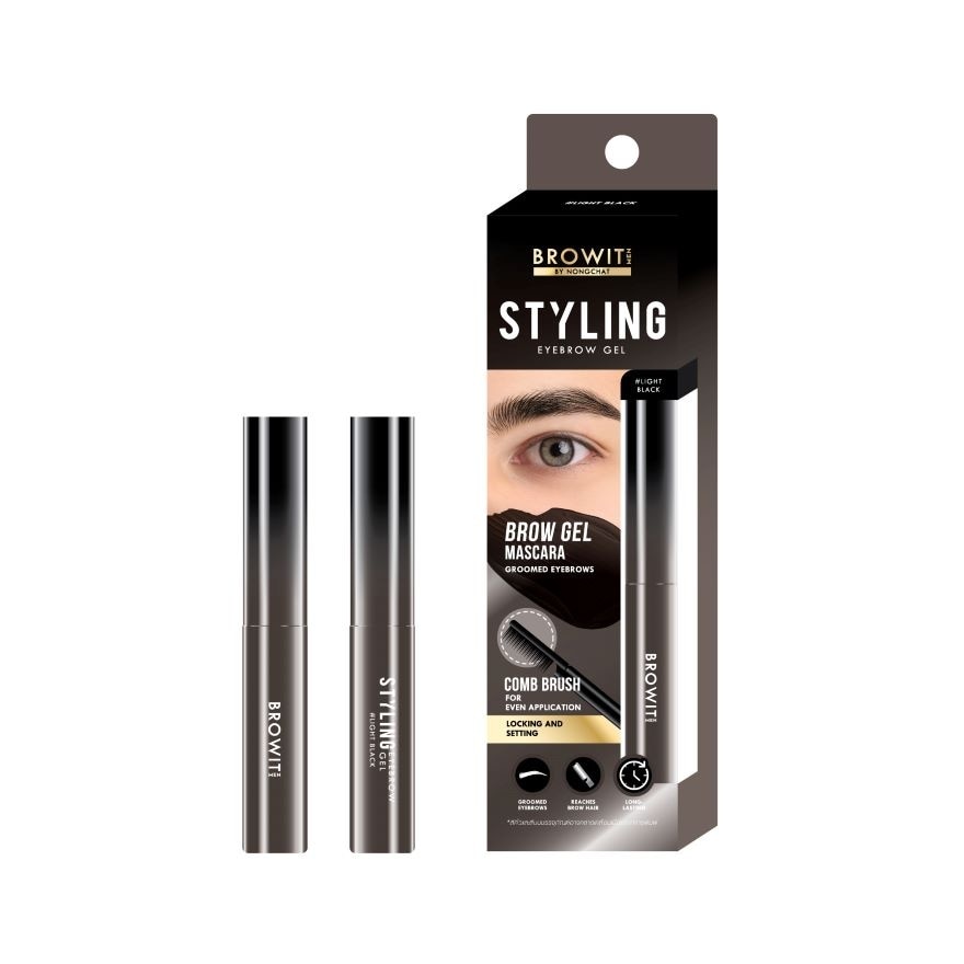 Browit Men Styling Eyebrow Gel 3.5g. Light Black