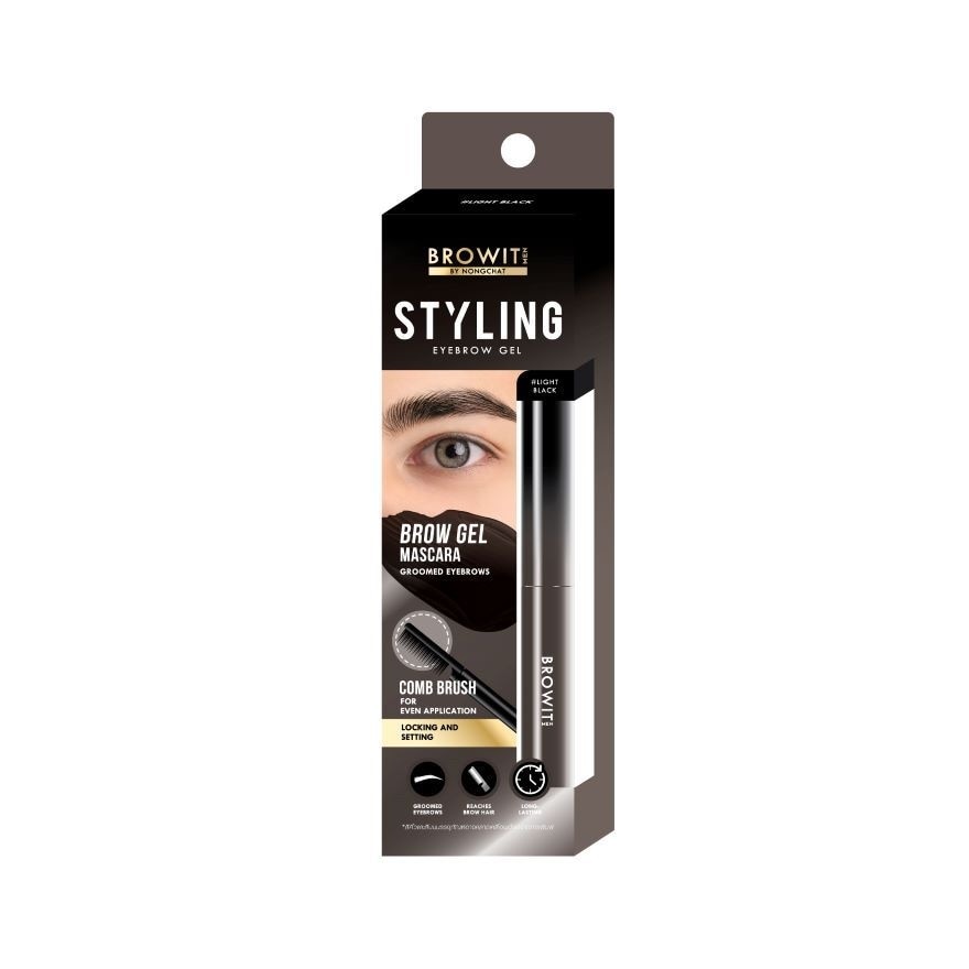 Browit Men Styling Eyebrow Gel 3.5g. Light Black