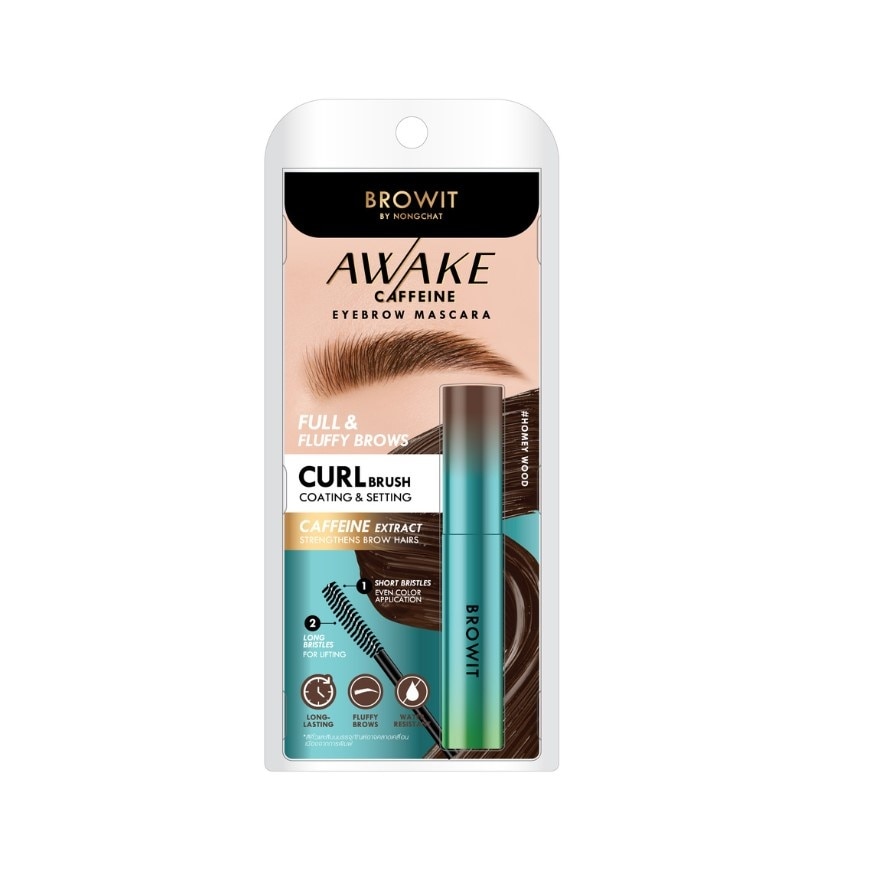 Browit Awake Caffeine Eyebrow Mascara 4g. Homey Wood