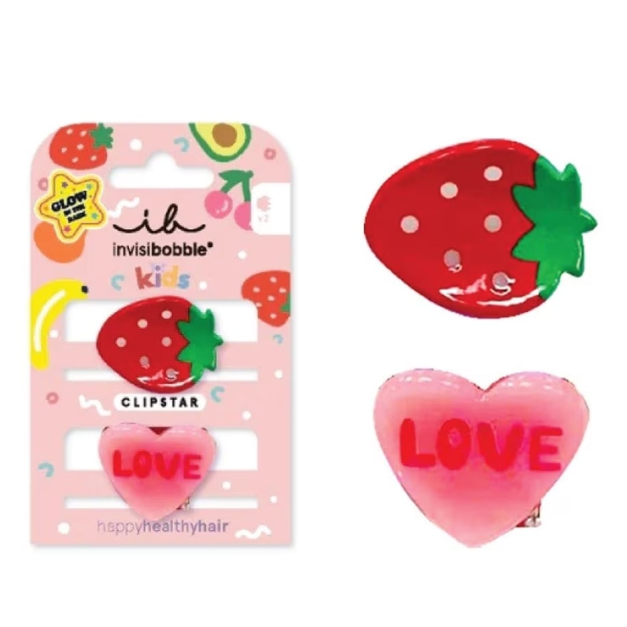 Invisibobble Invisibobble Clipstar Kids Strawberry 2pcs.