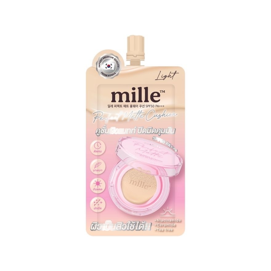 Mille Perfect Matte Long Wear Cushion SPF50 PA+++ 6g. 01 Light