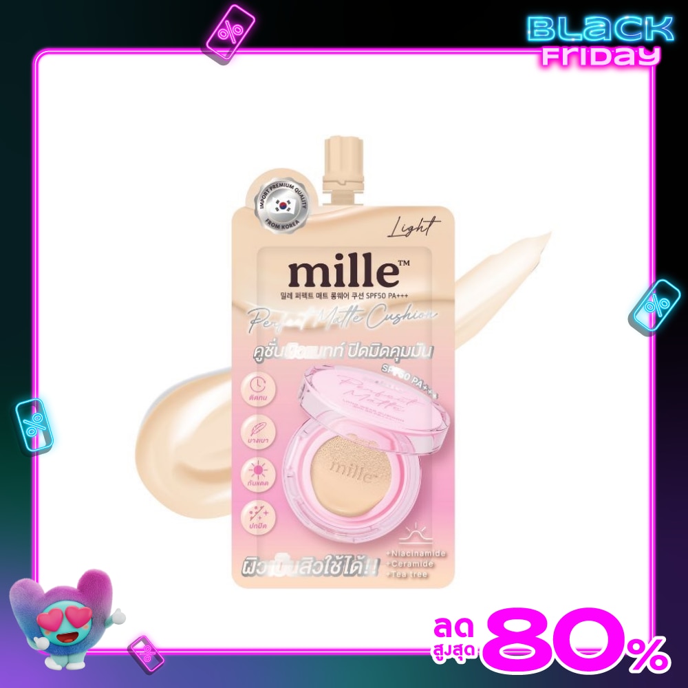 Mille Mille Perfect Matte Cushion SPF50 6g 01