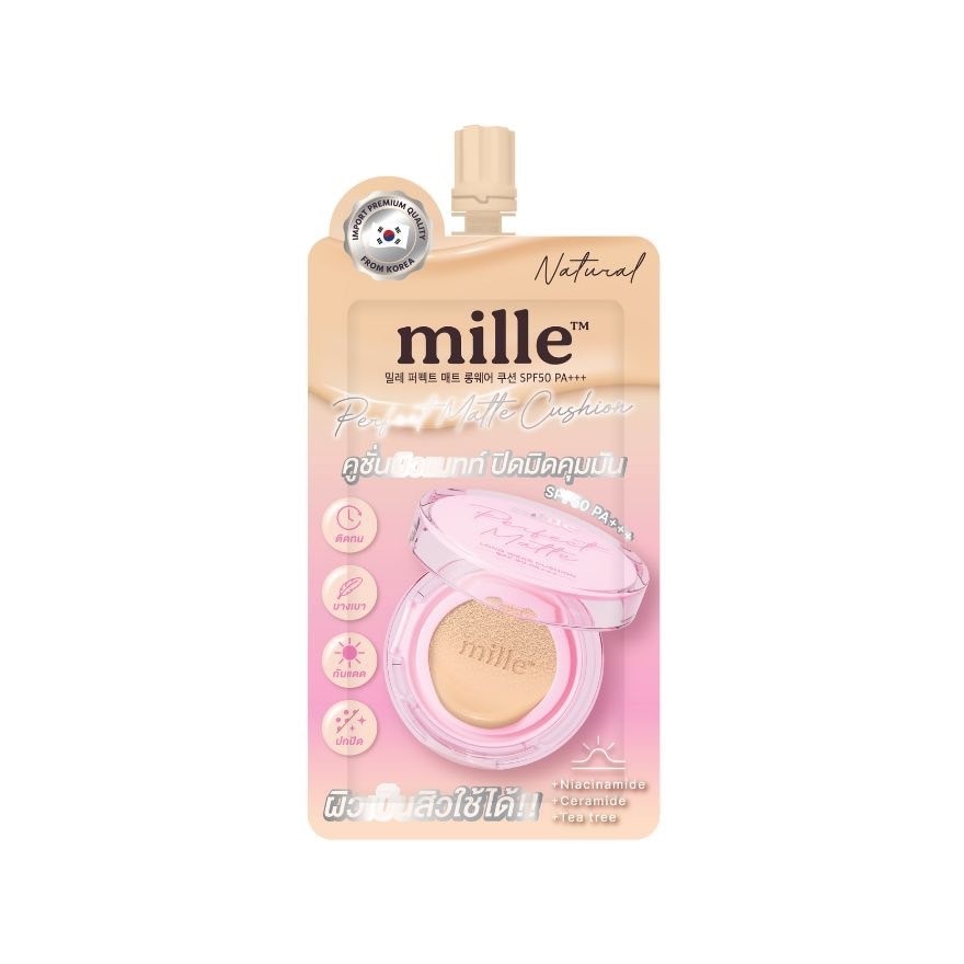 Mille Perfect Matte Long Wear Cushion SPF50 PA+++ 6g. 02 Natural