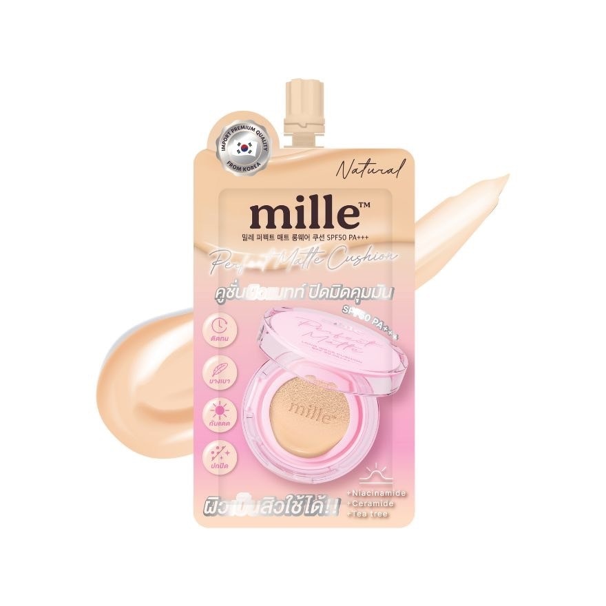 Mille Perfect Matte Long Wear Cushion SPF50 PA+++ 6g. 02 Natural