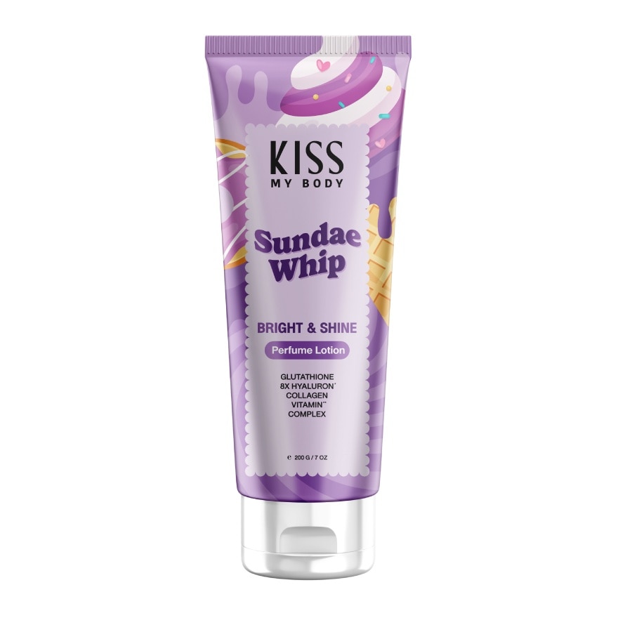 Kiss My Body Kiss My Body Perfume Lotion Bright  Shine Sundae Whip 200 G.