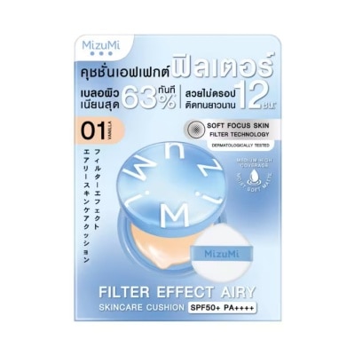 Mizumi MizuMi Filter Effect Airy Skincare Cushion SPF50+ PA++++ 01 Vanilla 15 g.