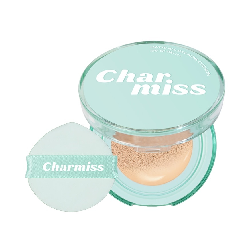 Charmiss ชาร์มิส แมทท์ ออล เดย์ แอคเน่ คุชชั่น SPF50 PA++++ 8ก. 02 ไลท์ เบจ