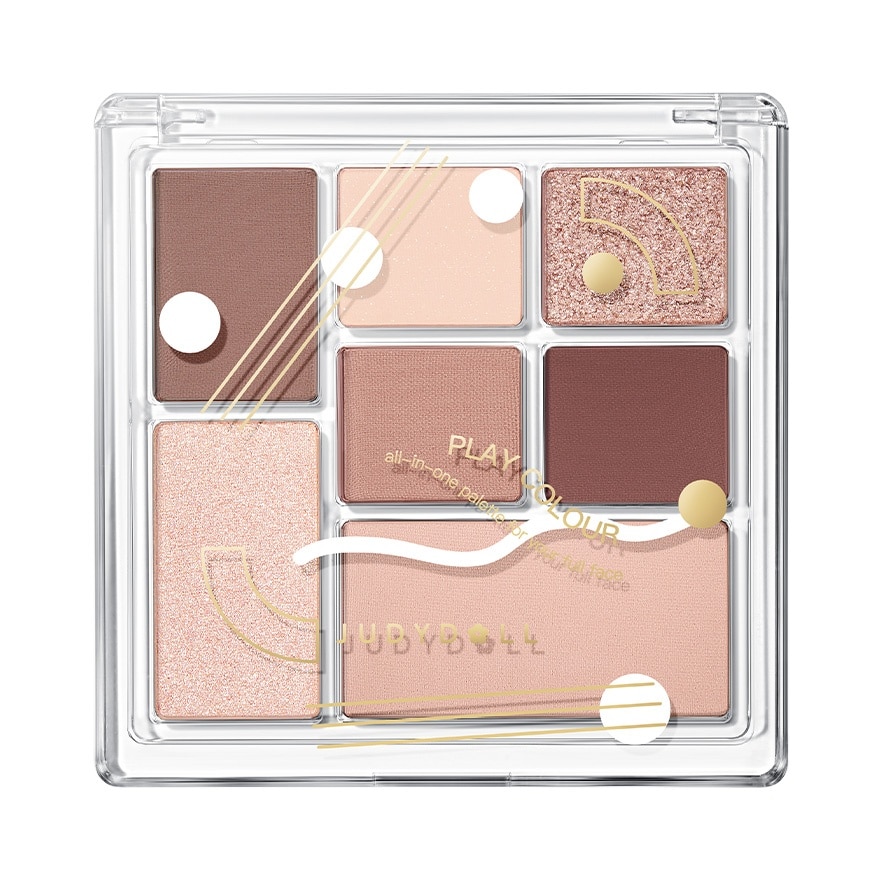 Judydoll All-In-One Palette For Your Full Face 8.5g. 17 Rose Brown