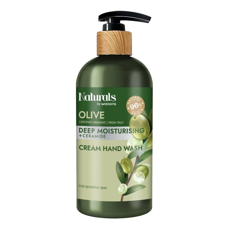 Naturals By Watsons  Olive Deep Moisturising Cream Hand Wash 400ml