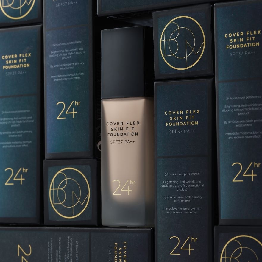 BOM Cover Flex Skin Fit Foundation 30ml. 23 Natural Beige