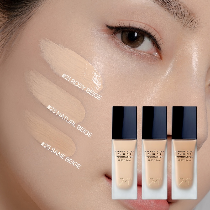 BOM Cover Flex Skin Fit Foundation 30ml. 23 Natural Beige