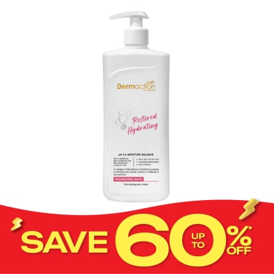 Dermaction Plus by Watsons Restored Hydrating Nourishing Bath 380ml. image