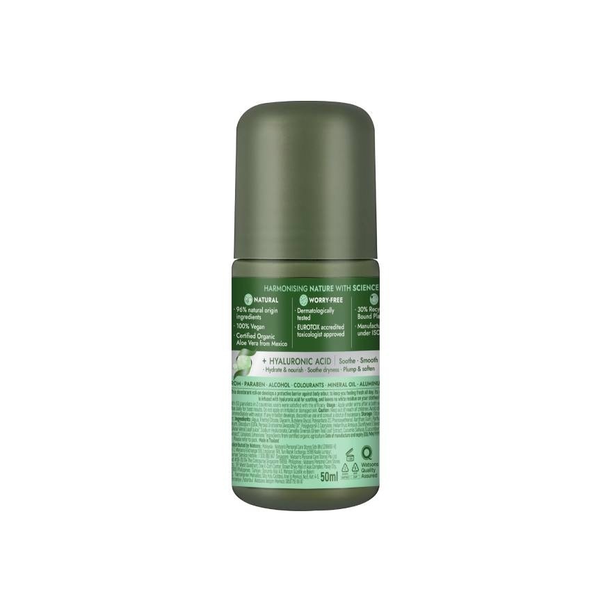 Naturals By Watsons Aloe Vera Soothing Deodorant Roll-On 50ml.