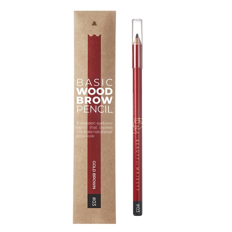 BOM Basic Wood Brow Pencil 1g. 03 Gold Brown