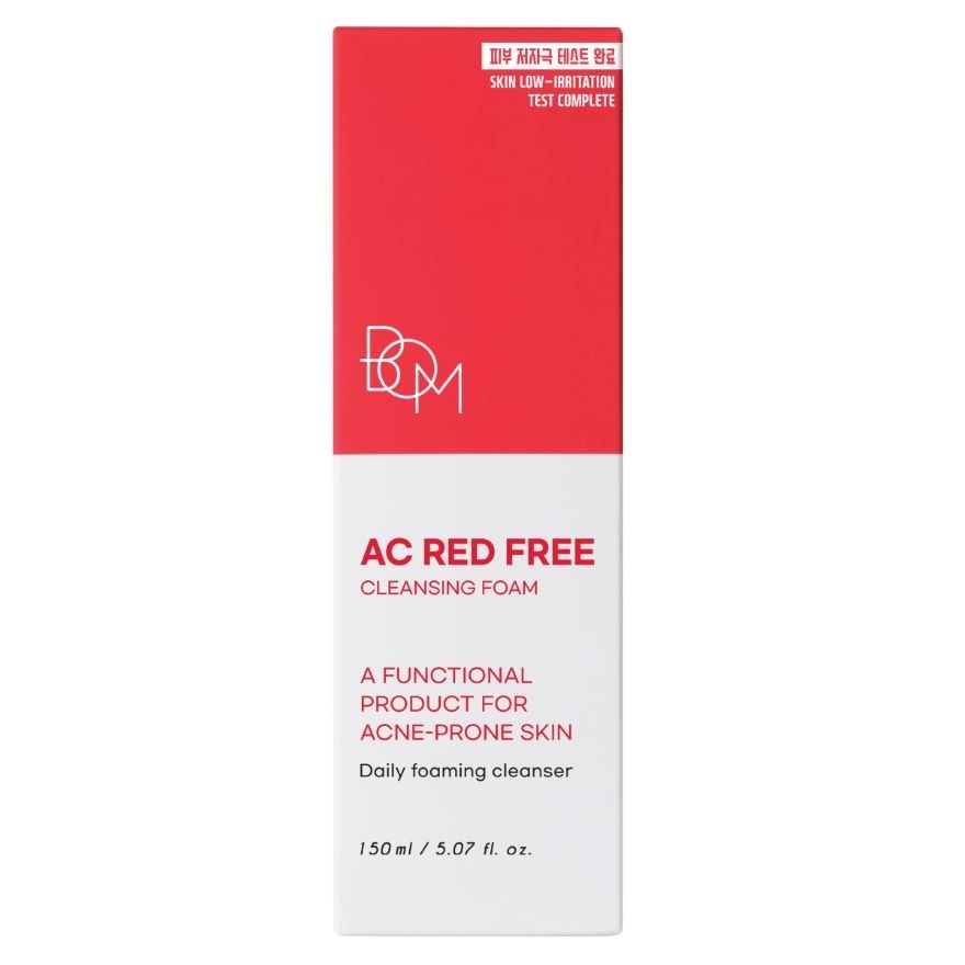 BOM AC Red Free Cleansing Foam 150ml.