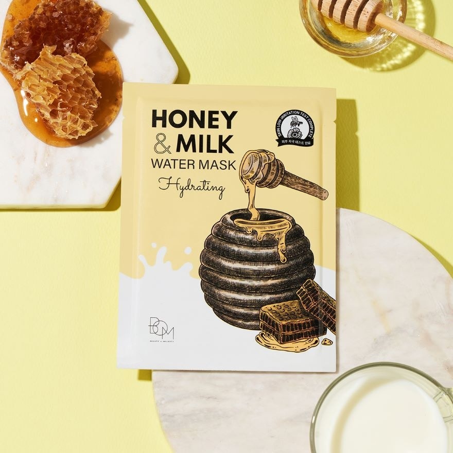 BOM Honey And Milk Water Mask Hydrating  25g.