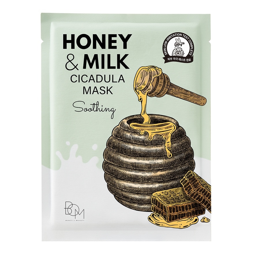 BOM Honey And Milk Cicadula Mask Soothing  25g.