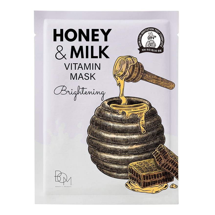 BOM Honey And Milk Vitamin Mask Brightening 25g.