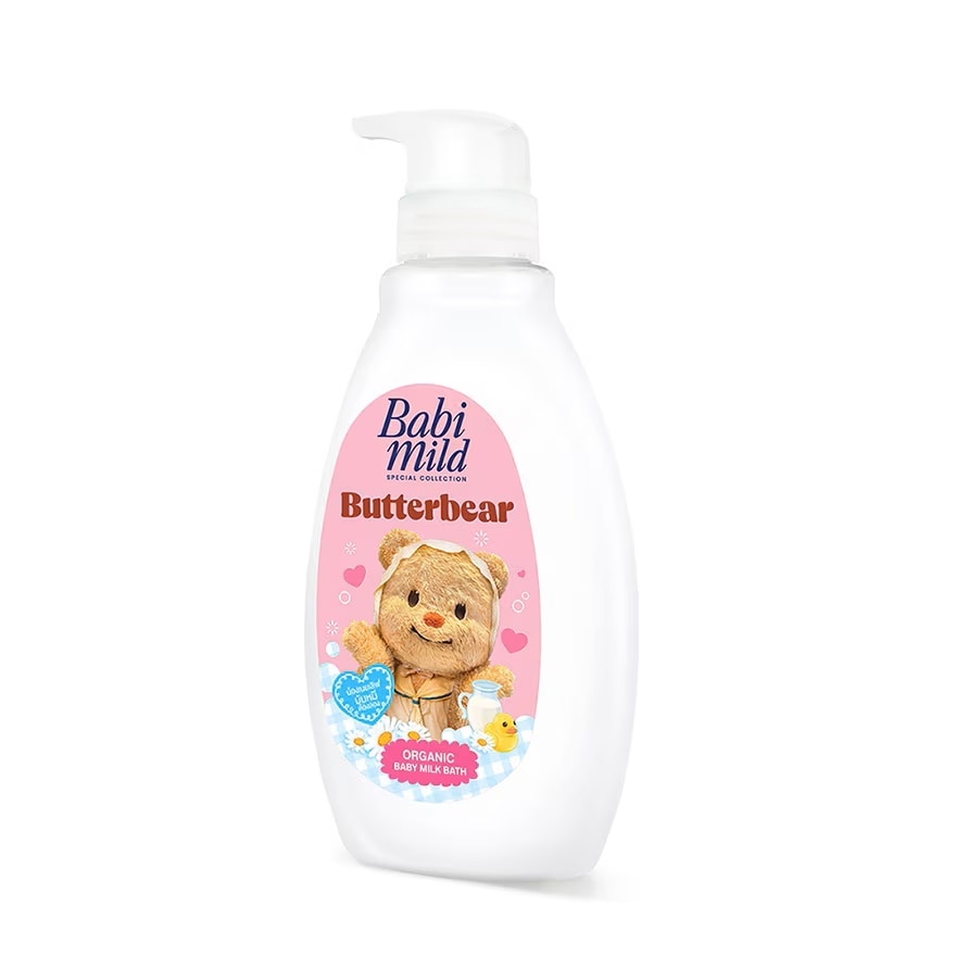 Babi Mild Butterbear Organic Baby Milk Bath Special Collection 380 Ml.