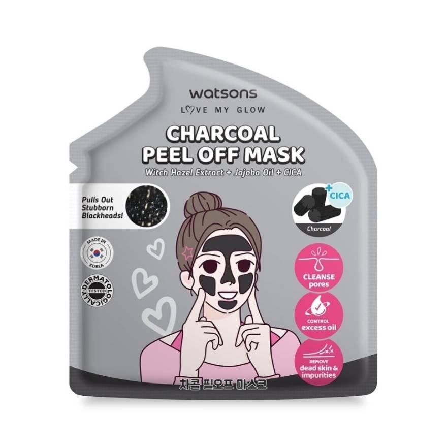 Watsons Charcoal Peel Off Mask 5 ml. (Sachet)