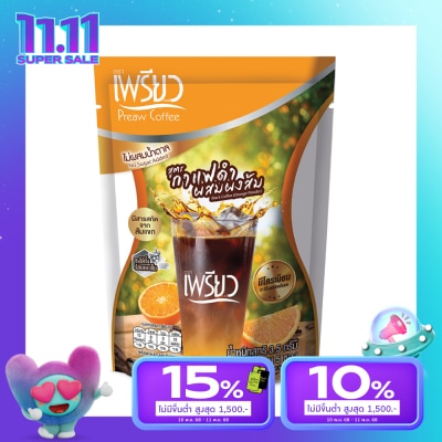 Preaw Preaw Black Coffee Orange Pouch 5sac