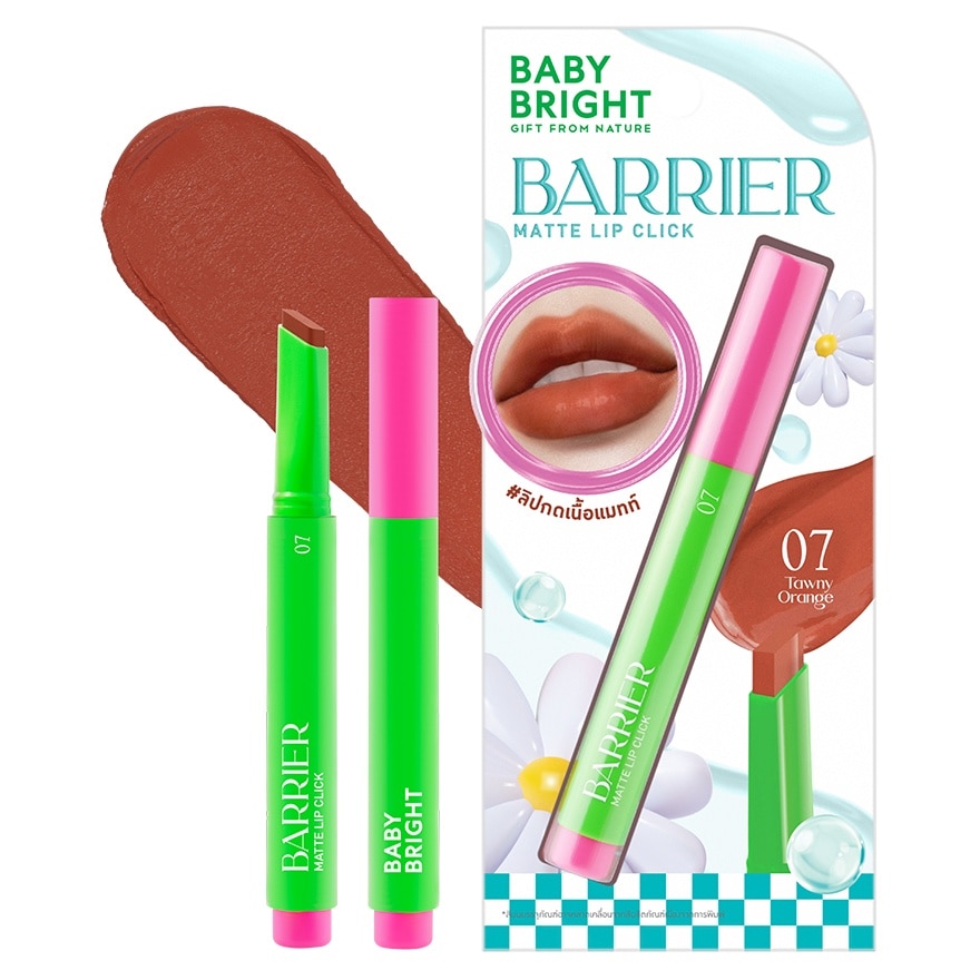 Baby Bright Barrier Matte Lip Click 1.4g. 07 Tawny Orange