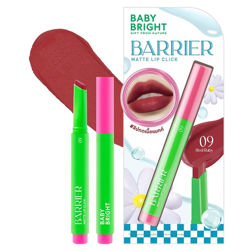 Baby Bright Barrier Matte Lip Click 1.4g. 09 Red Ruby