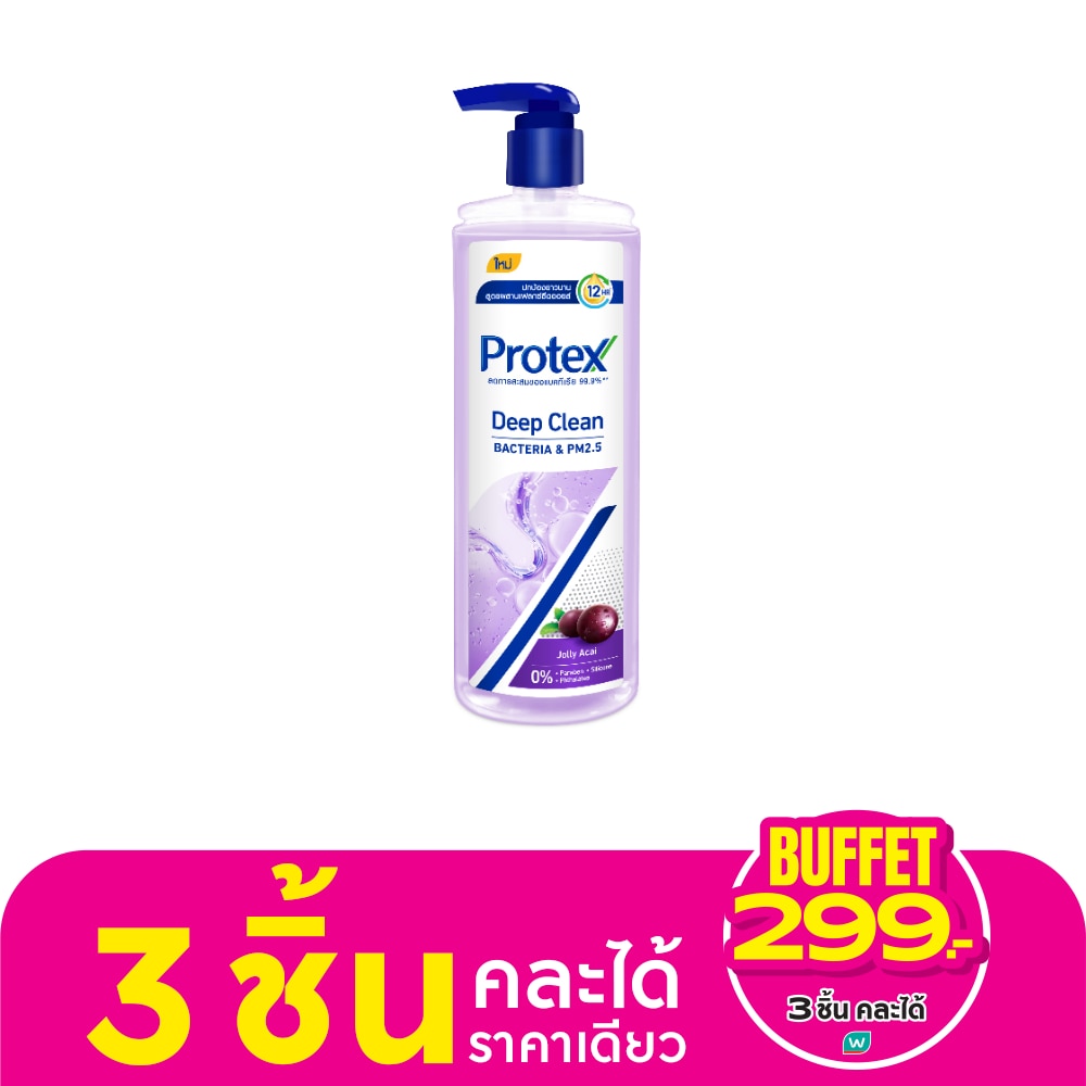 Protex โพรเทคส์ เจลอาบน้ำ ดีพ คลีน จอยลี่ อาไซอิ 380 มล. เจลอาบน้ำ