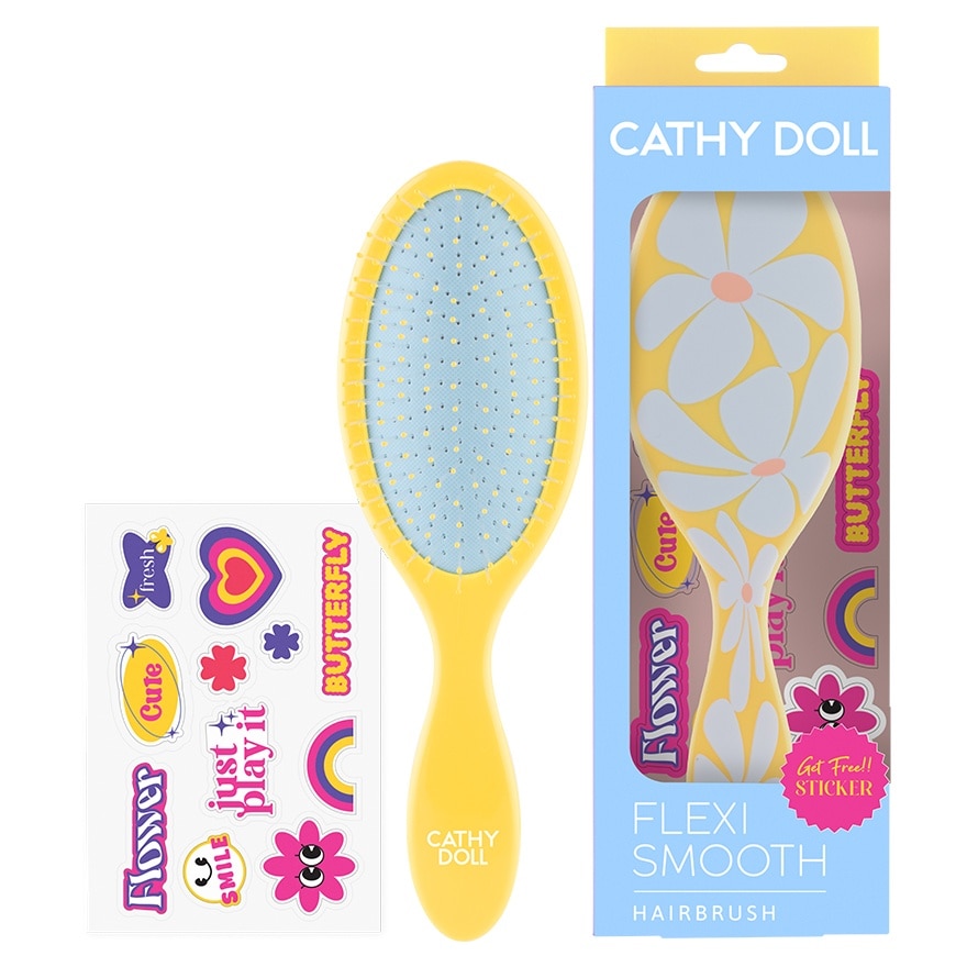 Cathy Doll Cathy Doll Flexi Smooth Hairbrush Flower 1pcs.