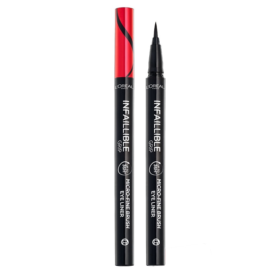 L'Oreal Makeup #L'Oreal Micro Fine Brush Eyeliner Black