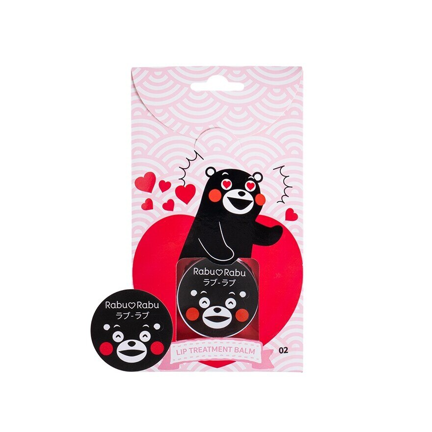 Rabu Rabu Kumamon Lip Treatment Balm 4g. 02 Rosette