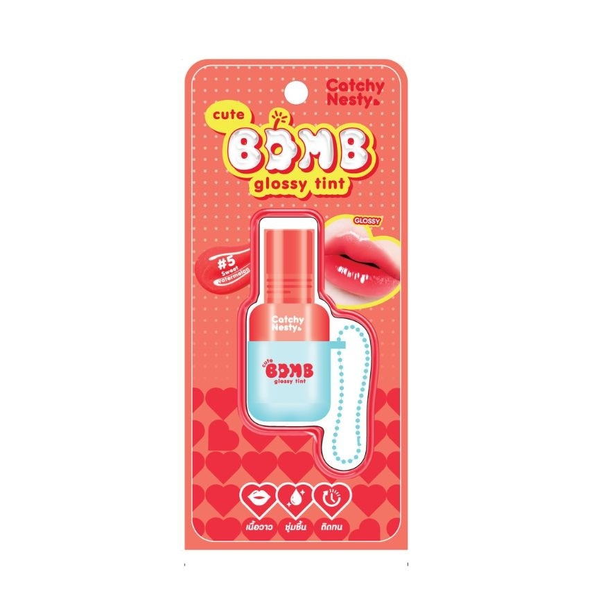 Catchy Nesty Cute Bomb Glossy Tint 3.5g. 05 Sweet Watermelon