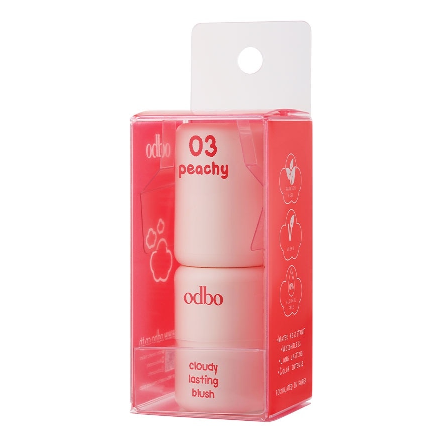 Odbo Cloudy Lasting Blush 3g. 03 Peachy