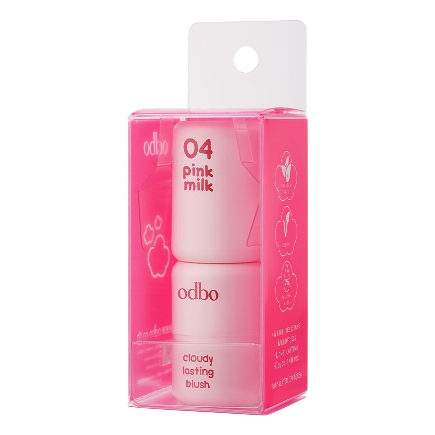 Odbo Cloudy Lasting Blush 3g. 04 Pink Milk