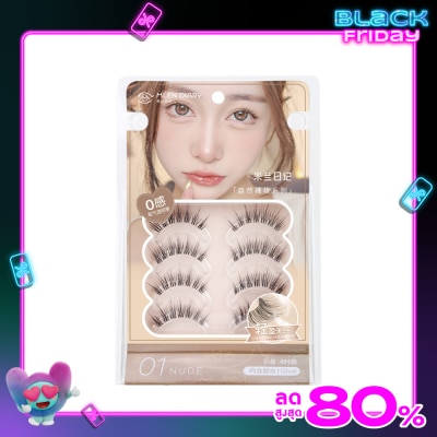 Mlen Diary เอ็มเลน ไดอารี่ สตริป แลช เนคเค็ท เมคอัพ ซีรีส์ 4คู่ 01 นู้ด