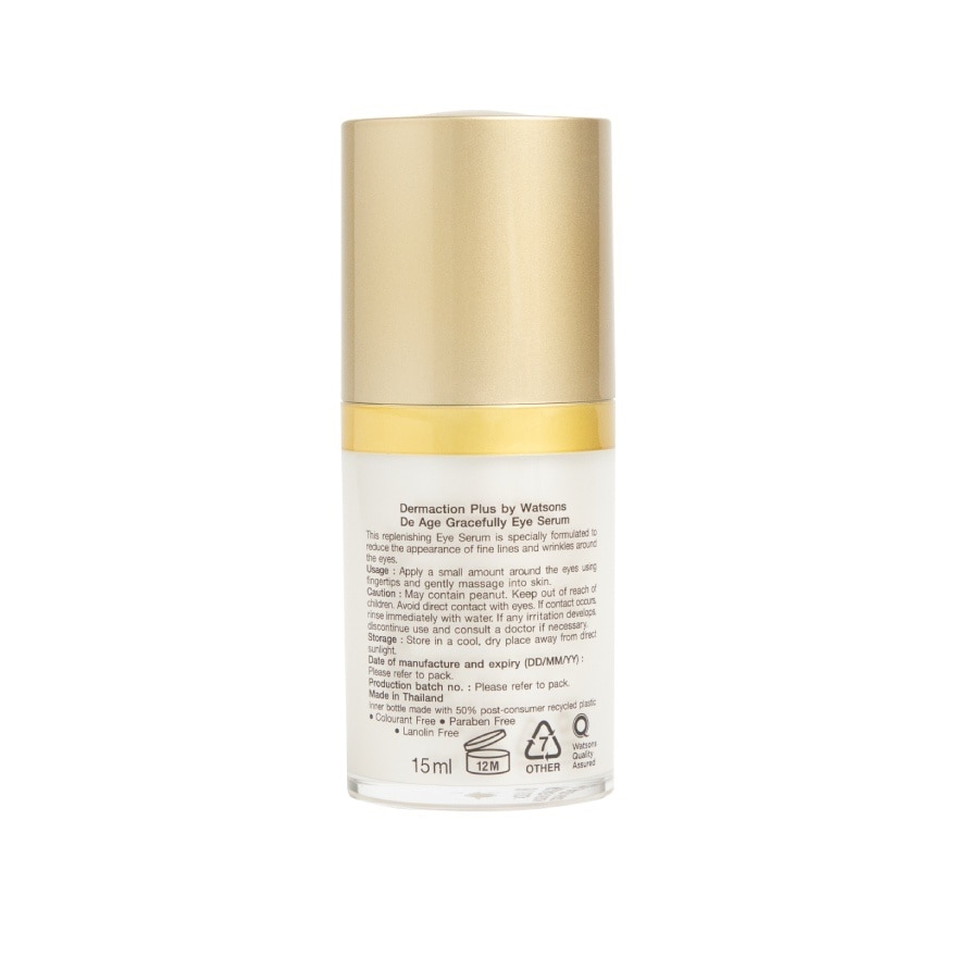 Dermaction Plus By Watsons De Age Gracefully Eye Serum 15ml.